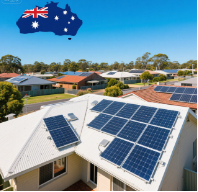 Schematic diagram of rooftop solar installation site in Australia
