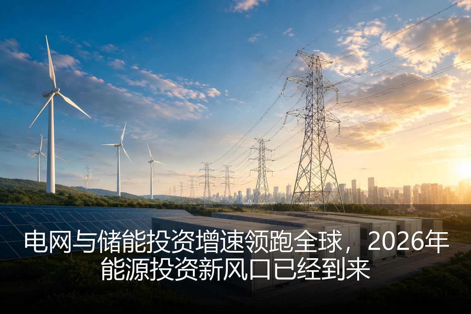 电网与储能投资增速领跑全球，2026年能源投资新风口已经到来