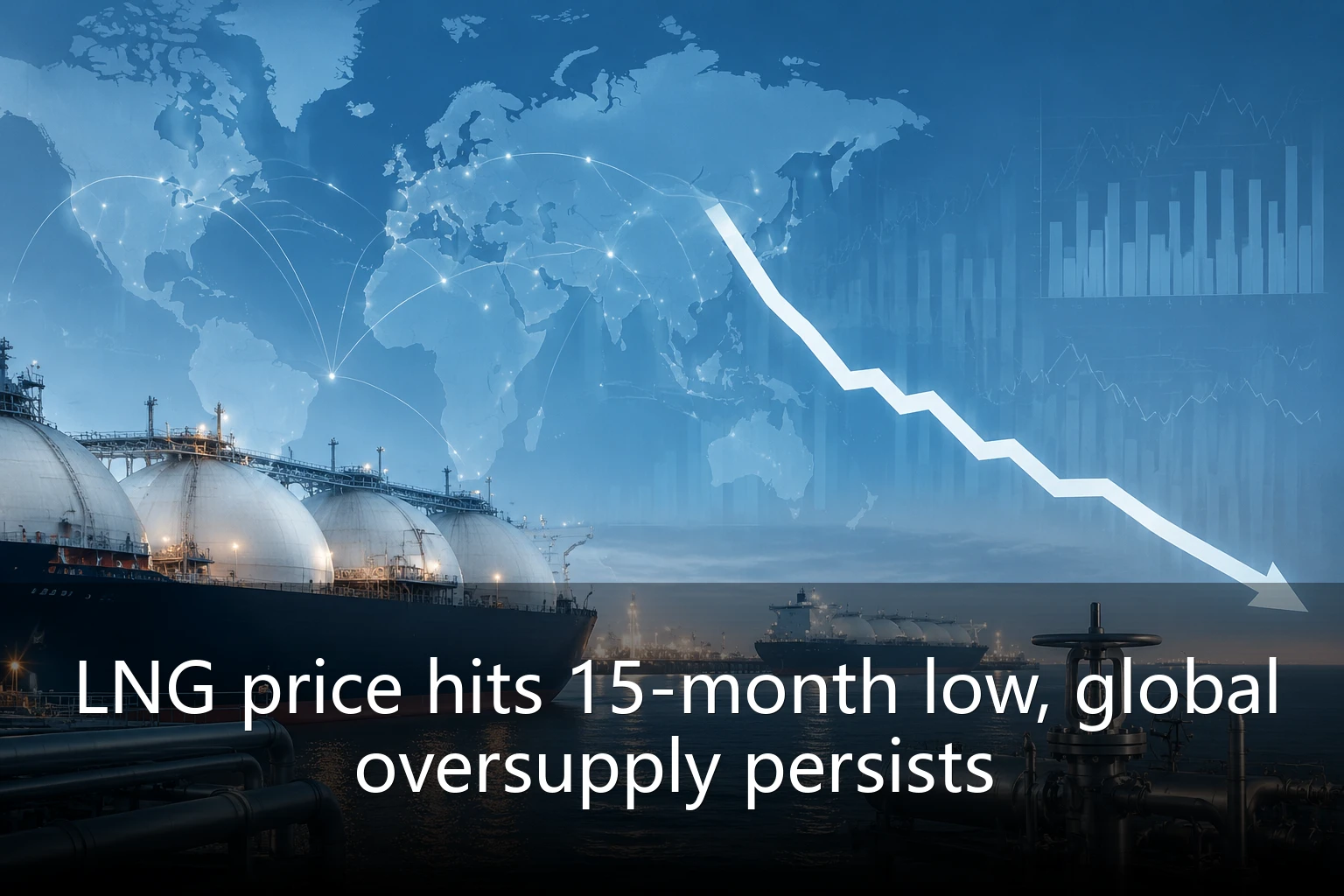 LNG price hits 15-month low, global oversupply persists