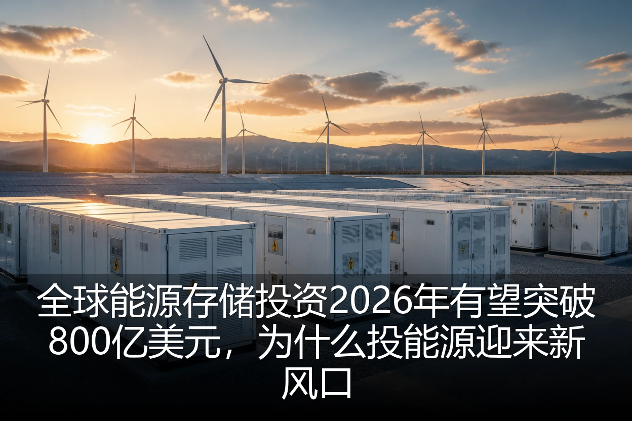 全球能源存储投资2026年有望突破800亿美元，为什么投能源迎来新风口