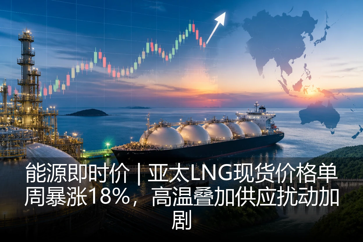 能源即时价 | 亚太LNG现货价格单周暴涨18%，高温叠加供应扰动加剧