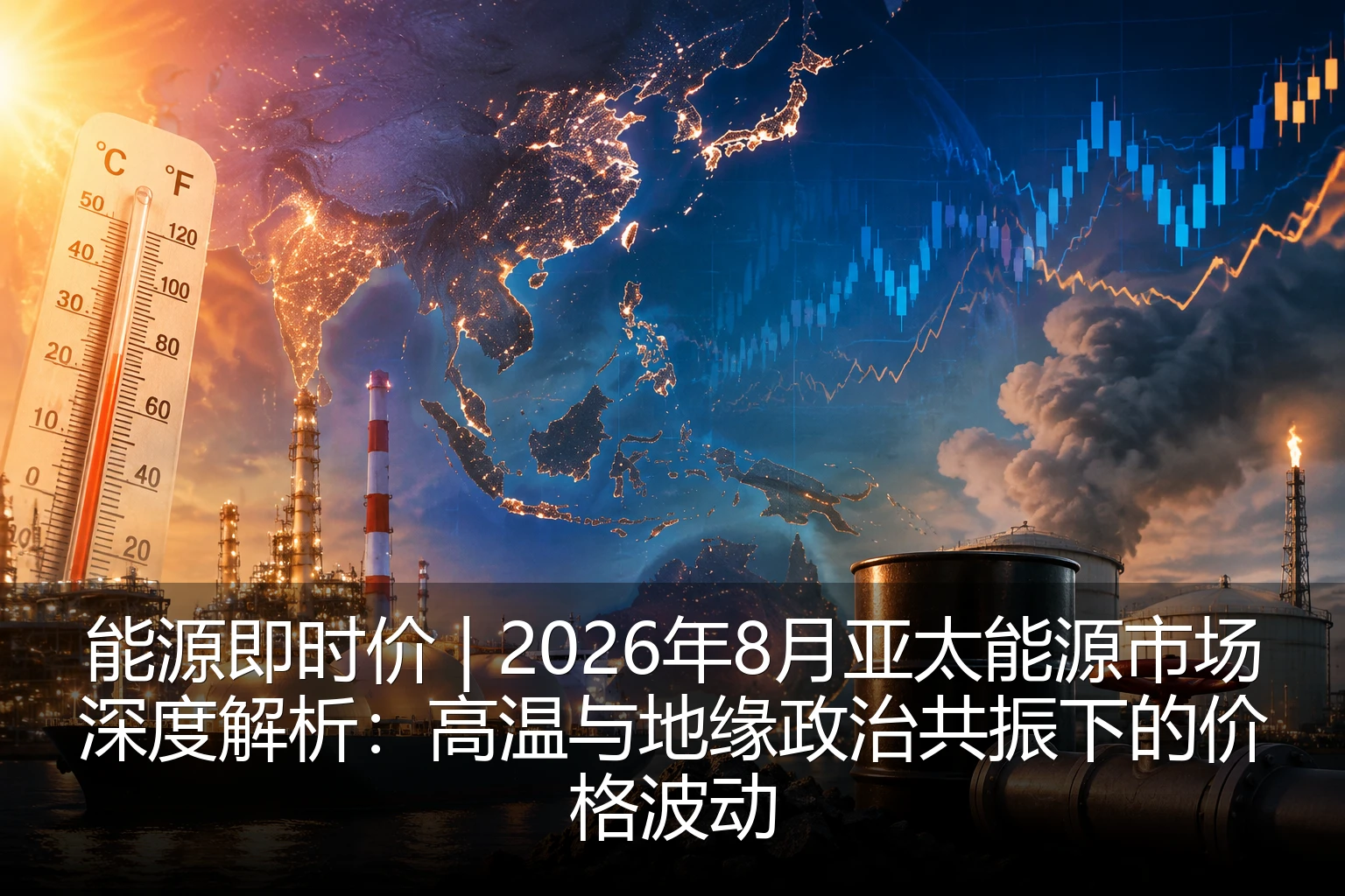 能源即时价 | 2026年8月亚太能源市场深度解析：高温与地缘政治共振下的价格波动