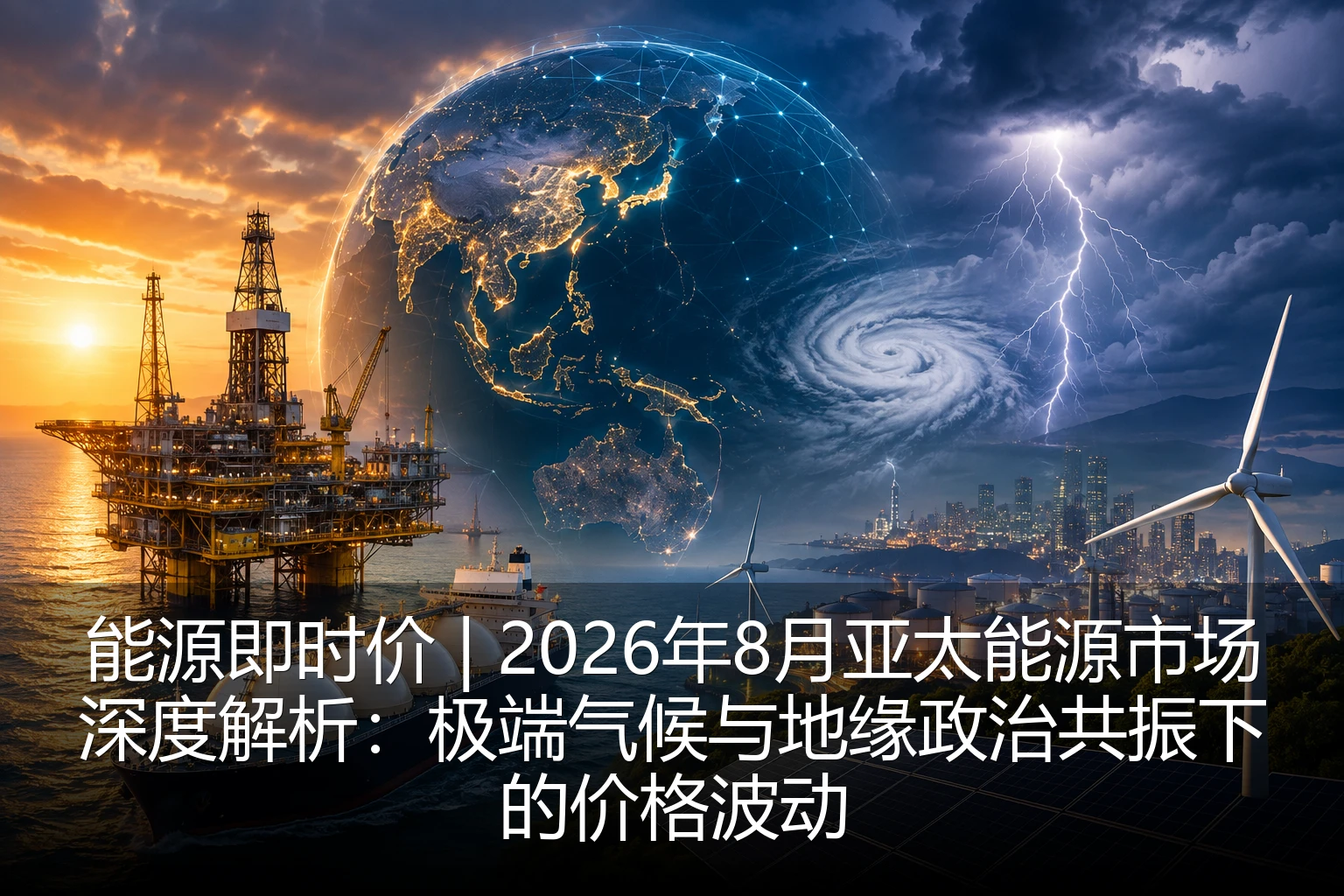 能源即时价 | 2026年8月亚太能源市场深度解析：极端气候与地缘政治共振下的价格波动